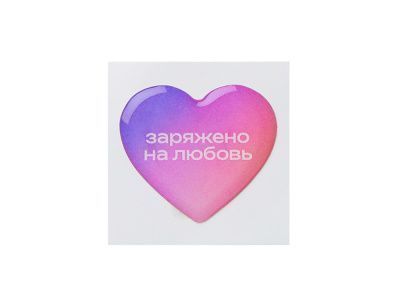 Объемный стикер из эпоксидной смолы