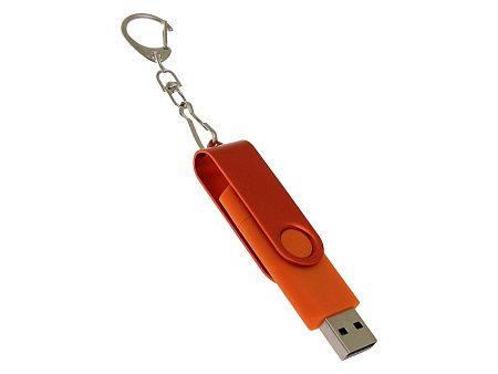 USB 3.0- флешка на 16 Гб с поворотным механизмом и дополнительным разъемом Type-C