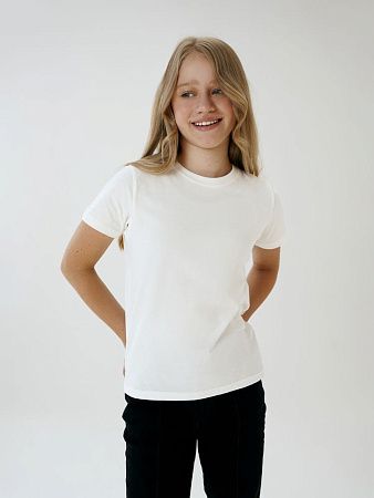 Футболка детская T-Bolka Kids, белая (теплый оттенок), размер 14 лет (154-164 см)