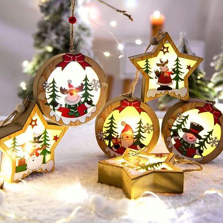 Новогодние подвески с подсветкой
