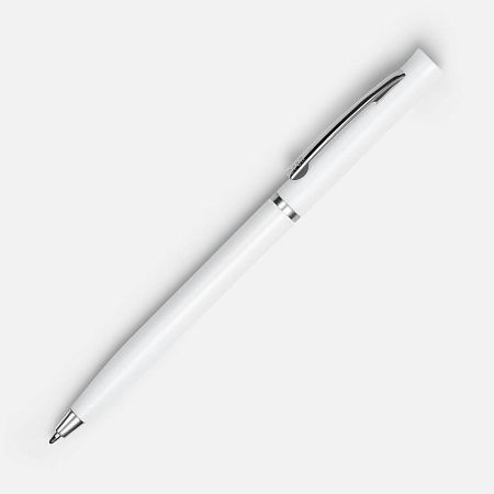 Ручка шариковая Euro Chrome, белая