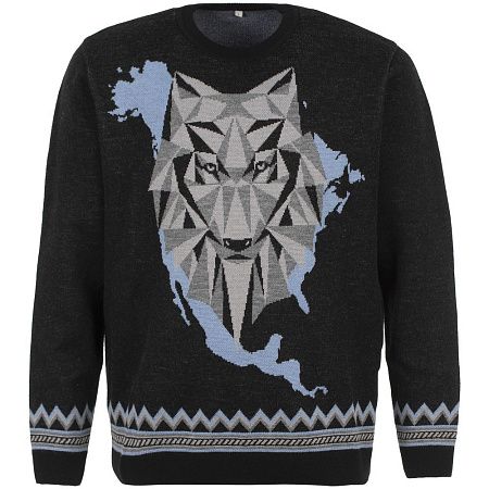 Джемпер Totem Wolf, черный, размер XS