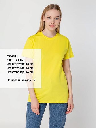 Футболка унисекс T-Bolka 160, желтая, размер 3XL v2