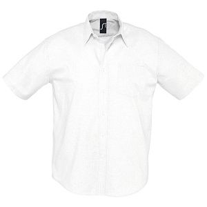 Рубашка мужская с коротким рукавом Brisbane, белая, размер 4XL