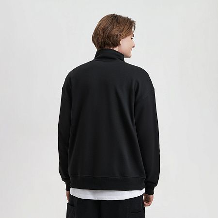 Толстовка на молнии унисекс Флоу (Flow), темно-синяя, размер 3XL/4XL