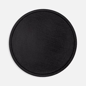 Лейбл из ПВХ Dzeta Round, L, черный