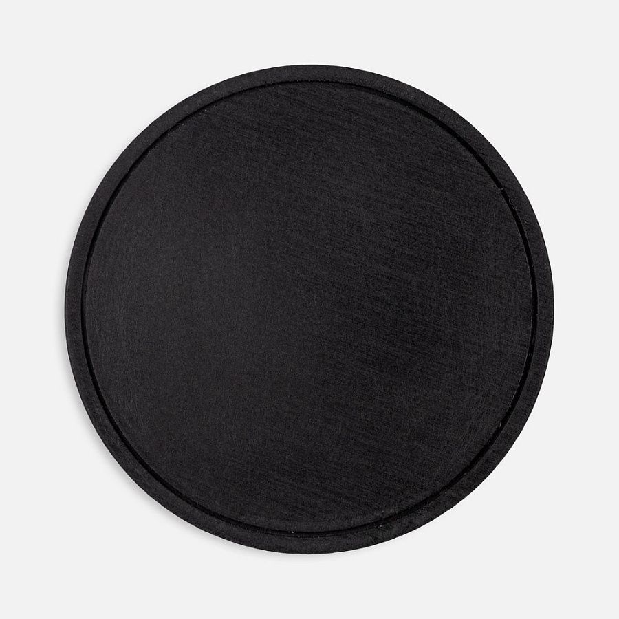 Лейбл из ПВХ Dzeta Round, L, черный