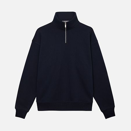 Толстовка на молнии унисекс Флоу (Flow), темно-синяя, размер 3XL/4XL