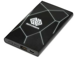Портативное беспроводное зарядное устройство «Geo Wireless», 5000 mAh, цвет: черный