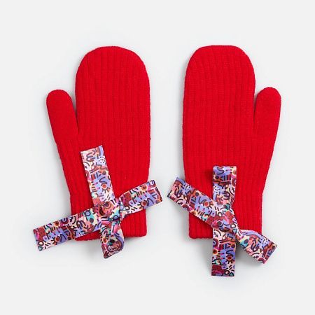 Варежки HappyGo, красные, размер S/M