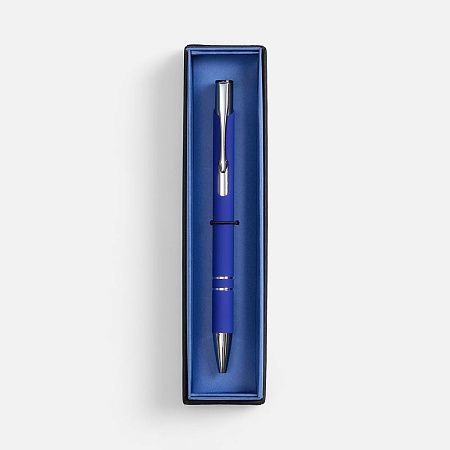 Ручка шариковая Keskus Soft Touch в футляре, синяя