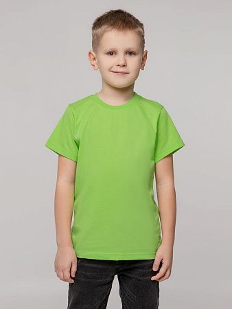Футболка детская T-Bolka Kids, зеленое яблоко, размер 8 лет (118-128 см)