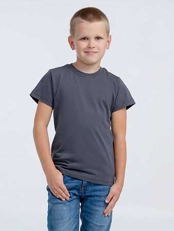 Футболка детская T-Bolka Kids, темно-серая (графит), размер 12 лет (142-152 см)