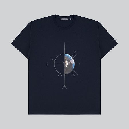 Футболка унисекс Крис (Kris), 150 гр., темно-синяя