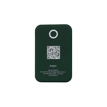 Внешний аккумулятор с подсветкой Старлайт PB (Starlight PB) 5000 mAh, зеленый