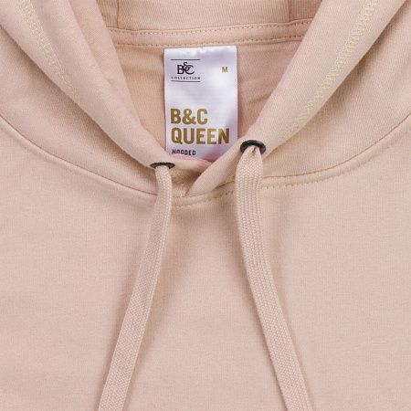 Толстовка с капюшоном женская Queen, белая, размер XS