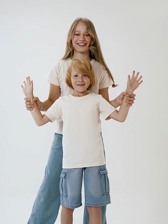 Футболка детская T-Bolka Kids, молочно-белая, размер 14 лет (154-164 см)