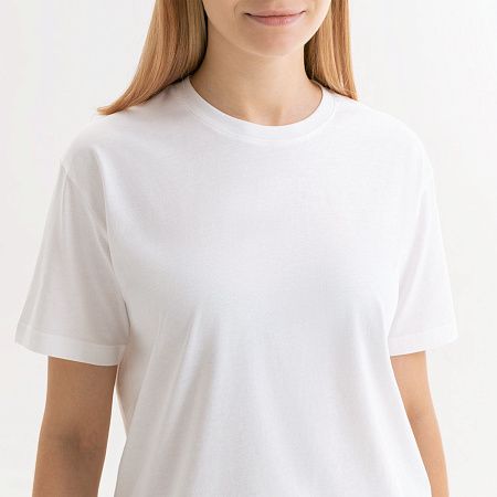 Футболка унисекс Крис (Kris), 150 гр., белая (теплого оттенка), размер XXXL