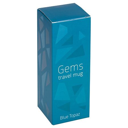 Термостакан Gems Black Sapphire, черный сапфир (синий)
