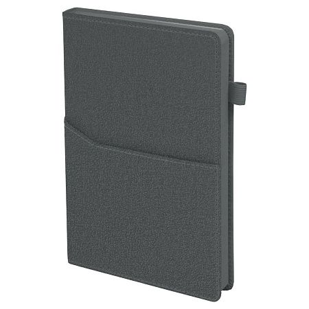 Ежедневник Smart Asti Mate А5, недатированный, в твердой обложке с поролоном, темно-серый