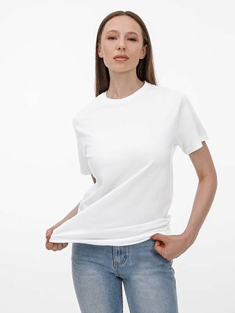 Футболка унисекс T-Bolka 180, белая, размер XS