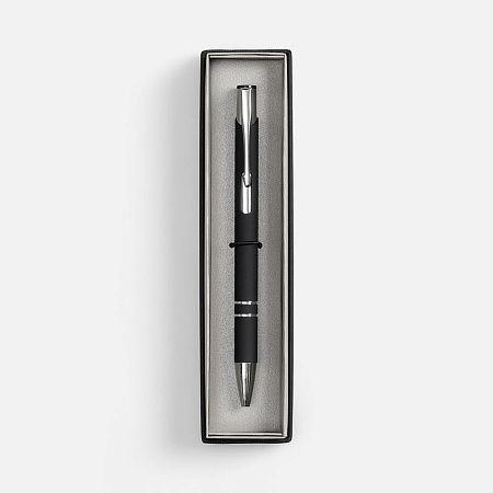 Ручка шариковая Keskus Soft Touch в футляре, черная