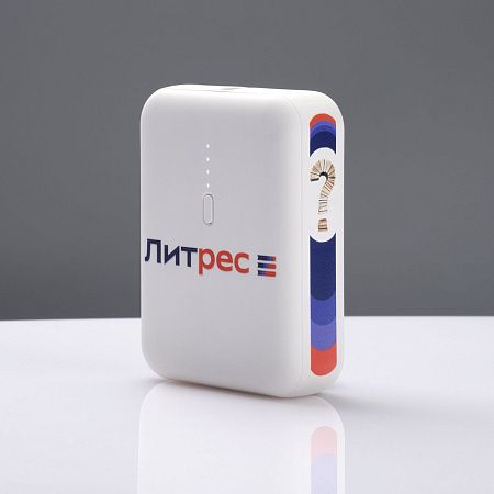 Внешний аккумулятор с функцией быстрой зарядки Формула (Formula) 10000 mAh, белый
