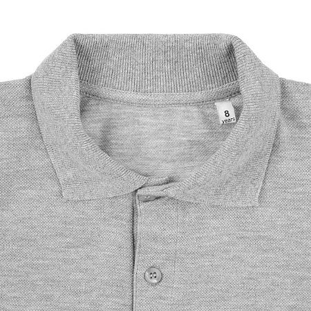 Рубашка поло детская Virma Kids, серый меланж, размер 6 лет (106-116 см)