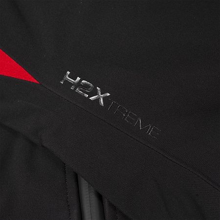 Куртка софтшелл мужская Patrol, черная с красным, размер S