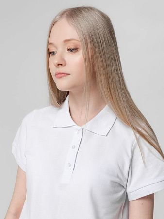 Рубашка поло женская Virma Lady, белая, размер S