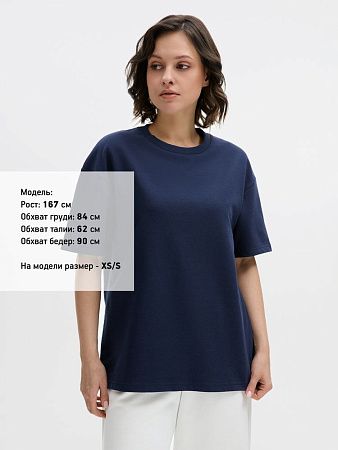 Футболка унисекс Durington, темно-синяя, размер 3XL/4XL