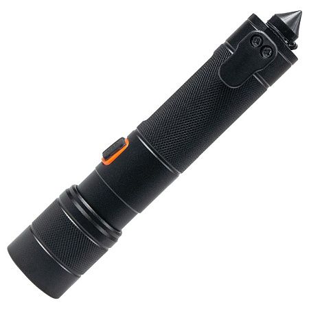 Фонарь Tools Jacob, алюминиевый, аккумуляторный, с зарядкой type-c, с молотком, черный