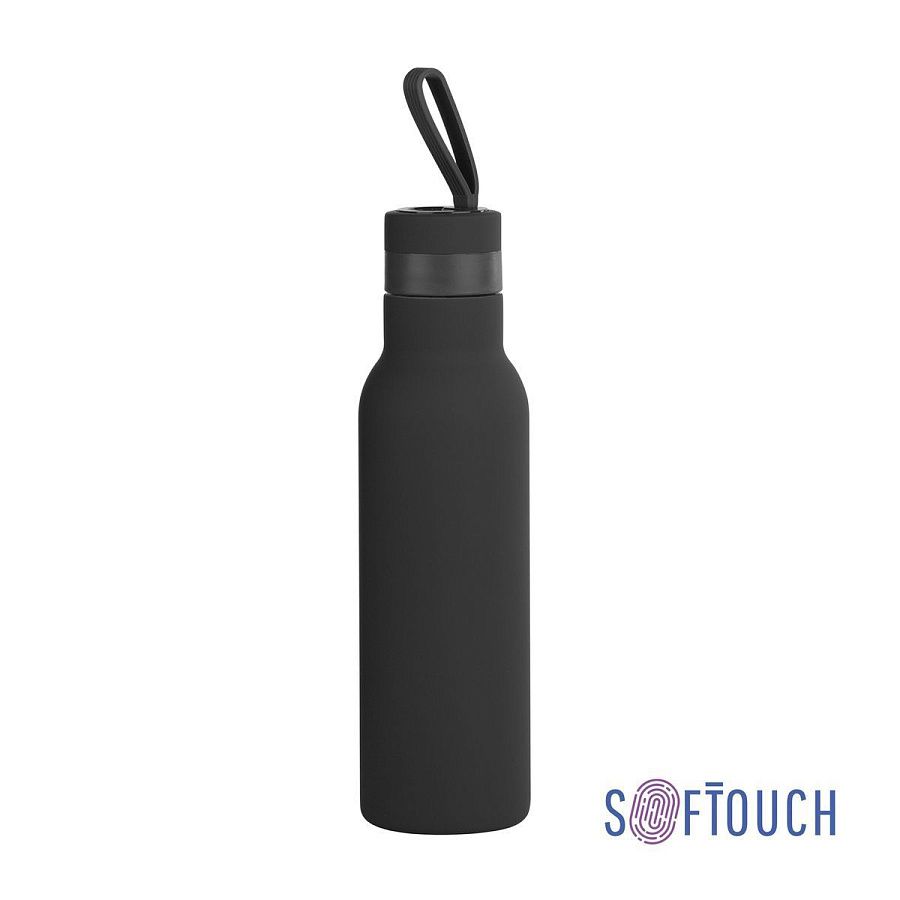 Бутылка для воды "Фитнес" 700 мл, покрытие soft touch