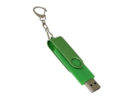 USB 3.0- флешка на 128 Гб с поворотным механизмом и дополнительным разъемом Type-C