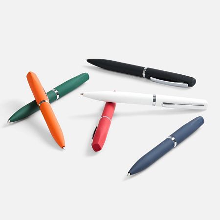 Ручка шариковая Bolt Soft Touch, оранжевая