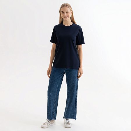 Футболка унисекс Крис (Kris), 150 гр., темно-синяя