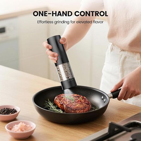 Мельница для специй электрическая Verto Grinder, на аккумуляторе, type-c, черная