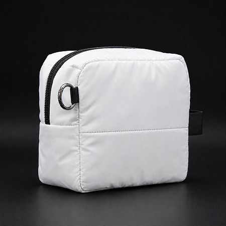 Несессер Superbag Bubble, стёганый, на молнии, с креплением на кольцо-карабин