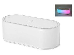 Ночник с беспроводной зарядкой и RGB подсветкой «Miracle», 15 Вт, цвет: белый