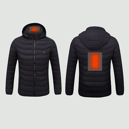 Куртка с подогревом Thermalli Chamonix, черная, размер S