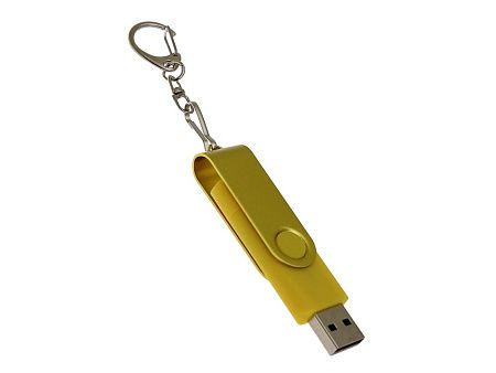 USB 3.0- флешка на 16 Гб с поворотным механизмом и дополнительным разъемом Type-C