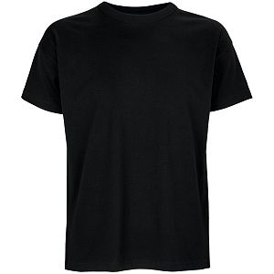 Футболка оверсайз мужская Boxy Men, черная под нанесение