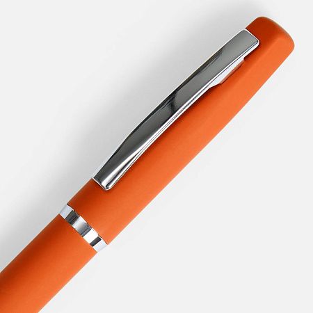 Ручка шариковая Bolt Soft Touch, оранжевая