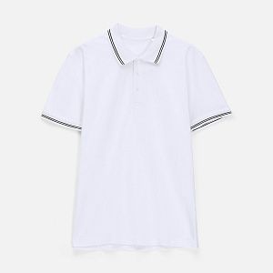 Рубашка поло Virma Stripes, белая под нанесение