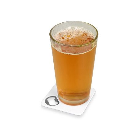 Подставка с открывалкой для кружки Beer, белый