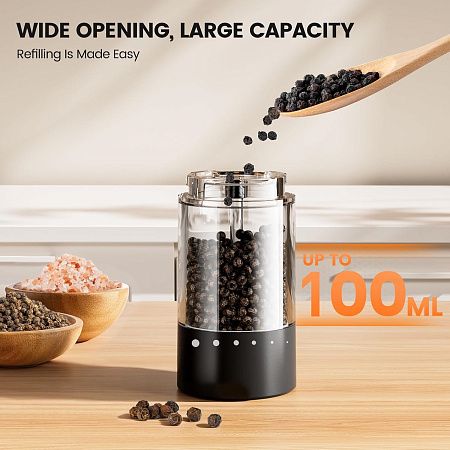 Мельница для специй электрическая Verto Grinder, на аккумуляторе, type-c, черная