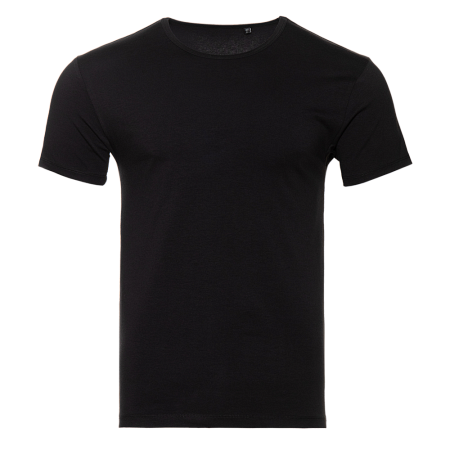 Футболка мужская STAN хлопок/эластан 180, 37, Чёрный,  (20)  (44/XS)