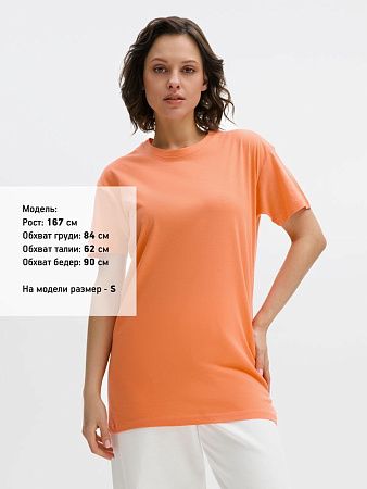 Футболка унисекс Regent 150, оранжевая (абрикосовая), размер XXL