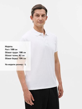 Рубашка поло мужская Prescott Men 170, белая, размер S