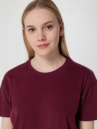 Футболка унисекс Regent 150, бордовая, размер L